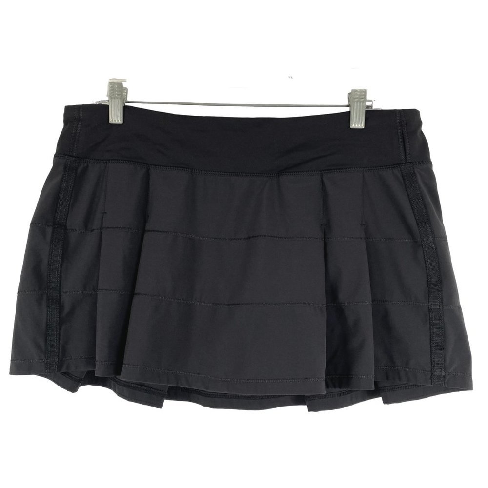 lululemon athletica Black Pleated Athletic Skort